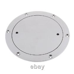 Heavy Duty Stainless Steel Circular Inspection Boat Deck Plate, NEW 197mm