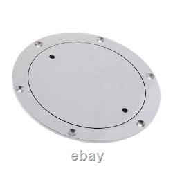 Heavy Duty Stainless Steel Circular Inspection Boat Deck Plate, NEW 197mm