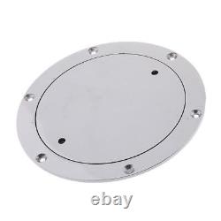 Heavy Duty Stainless Steel Circular Inspection Boat Deck Plate, NEW 197mm