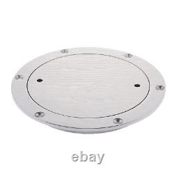 Heavy Duty Stainless Steel Circular Inspection Boat Deck Plate, NEW 197mm