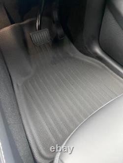 Heavy Duty Tesla Model Y TPR Rubber 3 Piece Mat Set Non Slip All Weather Durable