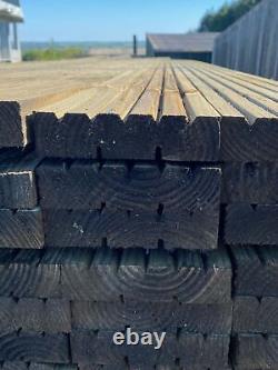 Heavy Duty Treated Decking Board Larch Softwood Timbers 28mm x 150mm
