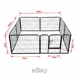 Heavy Duty Whelping Pen 8 Piece Puppy Dog Run Enclosure Playpen Extra Large