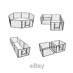 Heavy Duty Whelping Pen 8 Piece Puppy Dog Run Enclosure Playpen Extra Large