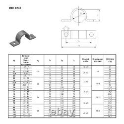 Heavy One-Piece Massive Pipe Clamp According To DIN1593 Professional Quality