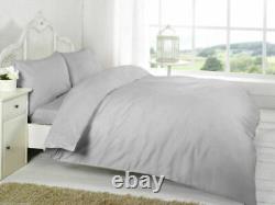 HeavyQuality 1000TC 100%Cotton SilverSolid All Bedding Item All Size Bed Sheets