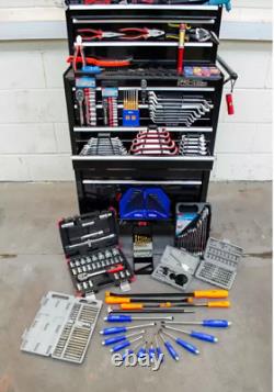 Hilka 527 Piece Tool Kit with Heavy Duty 15-Drawer Tool Chest