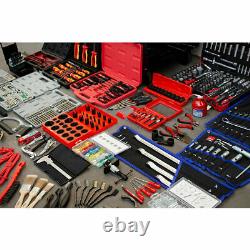 Hilka Mechanics Black Tool Kit 1730 Piece with Heavy Duty 15-Drawer Tool Chest