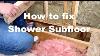 How To Fix Shower Subfloor Diy Shower Subfloor Repair