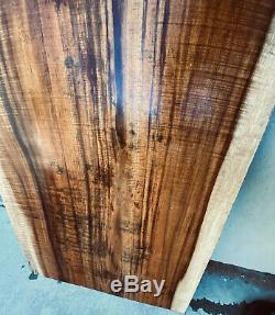 INSANELY RARE 1/2 x 20 x 28 Heavy Flamed Hawaiian KOA 1pc Explorer top