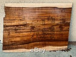 INSANELY RARE 1/2 x 20 x 28 Heavy Flamed Hawaiian KOA 1pc Explorer top