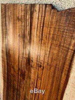 INSANELY RARE 1/2 x 20 x 28 Heavy Flamed Hawaiian KOA 1pc Explorer top