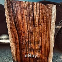 INSANELY RARE 1/2 x 20 x 28 Heavy Flamed Hawaiian KOA 1pc Explorer top