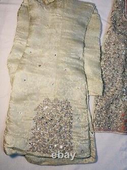 Indian Pakistani 3 Piece Boutique Made Bridal Small Shalwar Kameez Very Heavy