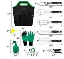 Job lot Gardening Tools with Gloves (11 Piece Heavy Duty)