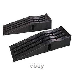 KATSU Plastic Car Ramps, Extra Wide, 2 Pieces Heavy Duty Garage Ramps for