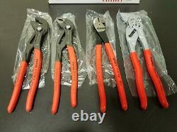 KNIPEX Heavy Duty 4 Piece Plier and Diagonal Cutter Set 9K0080136US NEW