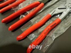 KNIPEX Heavy Duty 4 Piece Plier and Diagonal Cutter Set 9K0080136US NEW