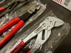 KNIPEX Heavy Duty 4 Piece Plier and Diagonal Cutter Set 9K0080136US NEW