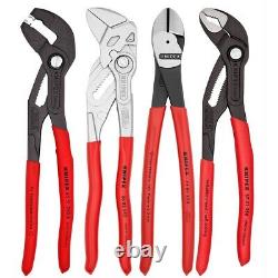 KNIPEX Heavy Duty 4 Piece Plier and Diagonal Cutter Set 9K0080136US NEW