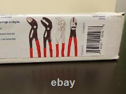 KNIPEX Heavy Duty 4 Piece Plier and Diagonal Cutter Set 9K0080136US NEW