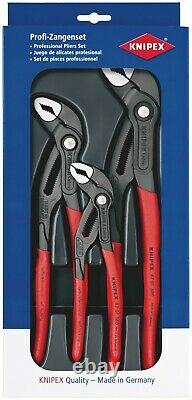 Knipex 00 20 09 V02 3 Piece COBRA Waterpump Pliers Grips Set (180, 250 & 300mm)