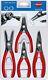 Knipex 4 Piece Precision Straight Internal/external Circlip Pliers Set, 00 20 03