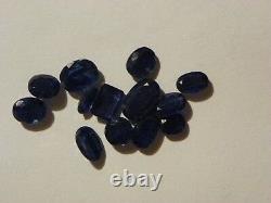 Kyanite 33.63 Carats 13 Pieces Heavy Natural Inclusions Fine Blue Color
