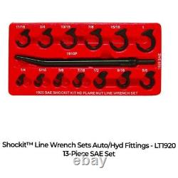 LTI by Milton@ 13 Piece SAE Shockit Crows Foot Set Heavy Duty Automotive/Hydra