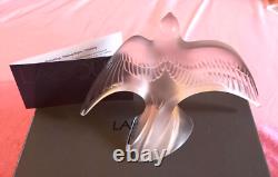 Lalique Swallow In Flight Heavy Beautiful Piece New Boxed Gift Of Love