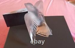 Lalique Swallow In Flight Heavy Beautiful Piece New Boxed Gift Of Love