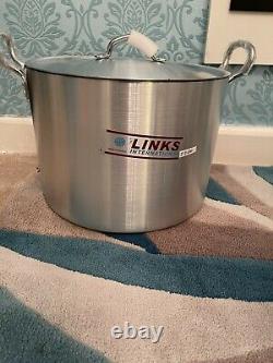 Large Alluminium Heavy Duty 4 Piece Stock Pots Restaurants, Home, Catering