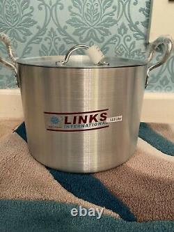 Large Alluminium Heavy Duty 4 Piece Stock Pots Restaurants, Home, Catering