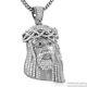Large Heavy 3d Silver Jesus Piece Pendant Stainless Steel