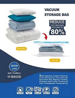 Large Jumbo Vacuum Storage Bags Space Saver Seal Clear Compression Bag Organizer