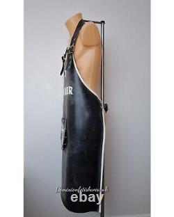 Latex Sinner Apron Heavy Rubber Fetish Wear UK Made Cod Piece Buckle Strap