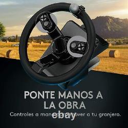 Logitech G Saitek Pack Of Heavy Duty, Steering Wheel 900 Degree 38 Buttons
