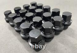 Lrc1790 Set Of 20 Heavy Duty One Piece Alloy Wheel Nuts In Black R/r Disco 3&4