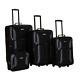 Luggage Set Softside Expandable 4-piece Black/gray Durable Heavy Duty Fabric