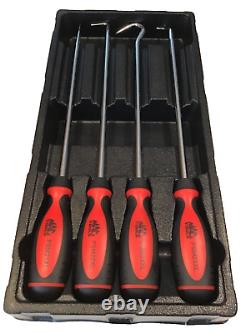 Mac Tools PSM4XL 4 Piece Heavy Duty Xtra Long Pick and Awl Set With Comfort Grip