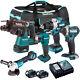 Makita 18v 5 Piece Power Tool Kit With 2 X 5.0ah Batteries & Charger T4tkit-75
