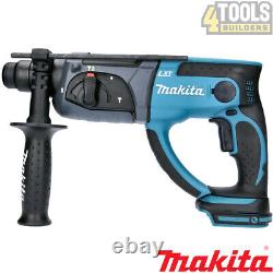 Makita DHR202Z Cordless SDS+ Rotary Hammer Drill With 4 Pieces Drill Chisel Set