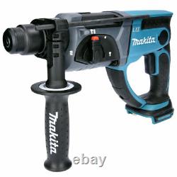 Makita DHR202Z Cordless SDS+ Rotary Hammer Drill With 4 Pieces Drill Chisel Set