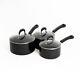 Masterclass Aluminium 3 Pieces Set Heavy Duty Saucepan With Non-stick Coating