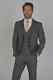 Men's Charcoal Grey Tweed Three Piece Suit Heavy Fabric, Tailored Fit, Wedding