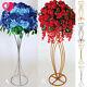 Metal Wire Flower Centerpiece Stand Vase Pillar Wedding Clear Pvc Candle Holder