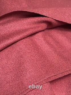 Mid Late 20th C Wool Herringbone Flannel Fabric 142 cm W x 3.64 m L