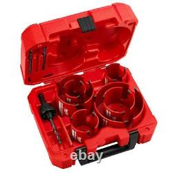 Milwaukee BIG HAWG Carbide Hole Saw Kit 10 Piece Heavy Duty Multi Material Bit