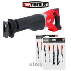 Milwaukee M18BSX M18 18V Heavy Duty Reciprocating Saw With 10 Piece Saw Blade