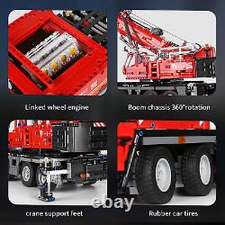 Mobile Crane Truck Building Sets, 4460 Pieces APP Remote Control Heavy Crane Tru